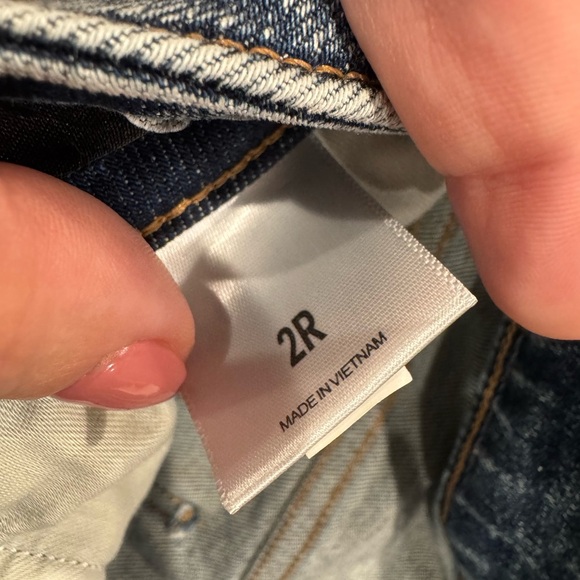 Express Distressed Blue Women's Jeans - Picture 2 of 4